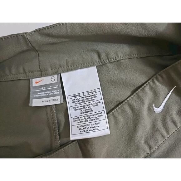 Nike ~Woman Size S~ Khaki Green Olive Capris Hiking Pockets Climbing Pants. - Picture 2 of 13